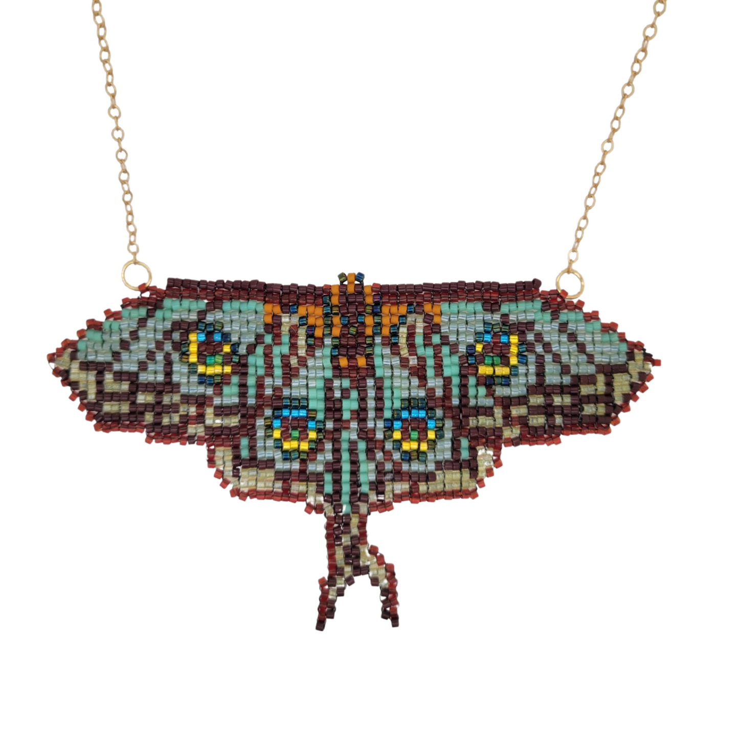 Lymantria Moth Necklace