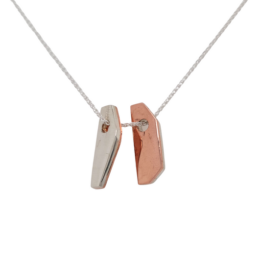 Copper and Silver Necklace