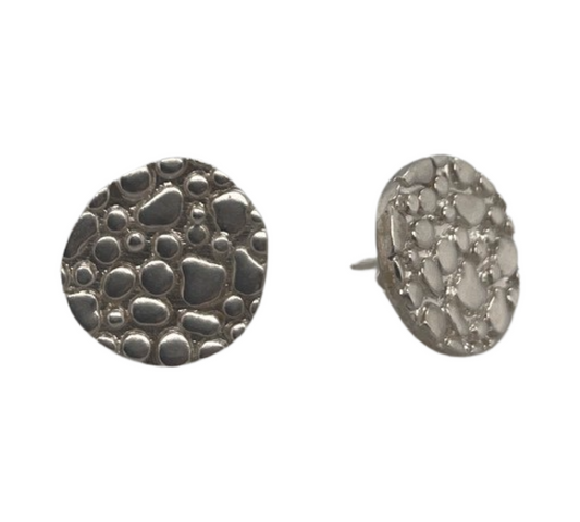 Textured Sterling Silver Studs