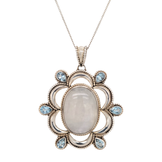Topaz and Moonstone Necklace