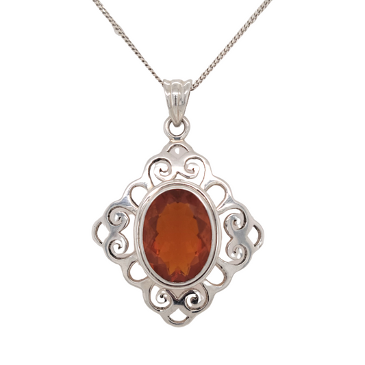 Sterling silver Opal Necklace