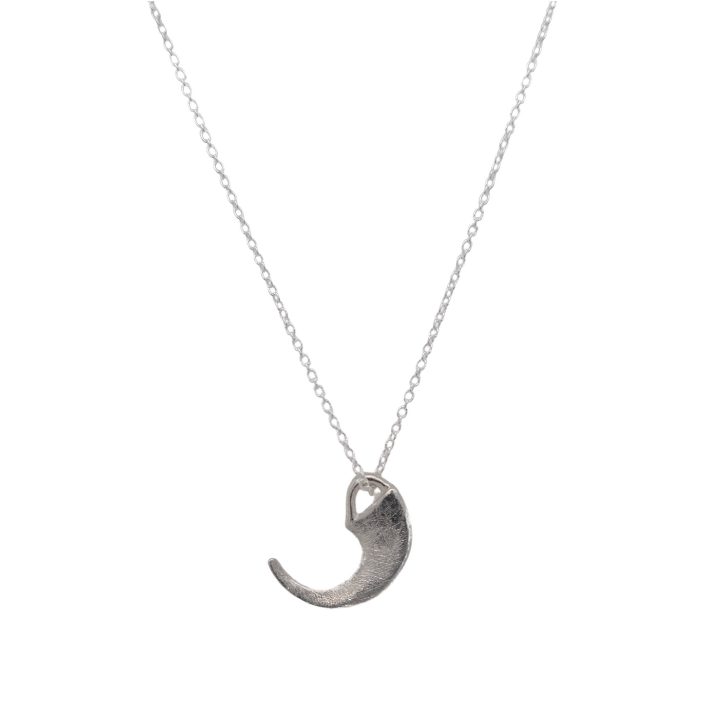 Sterling Silver Tiger Claw Necklace