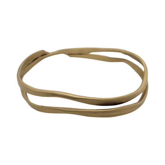 Wavy Brass Bracelet