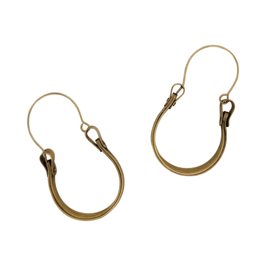 Nara Wire Brass Earrings