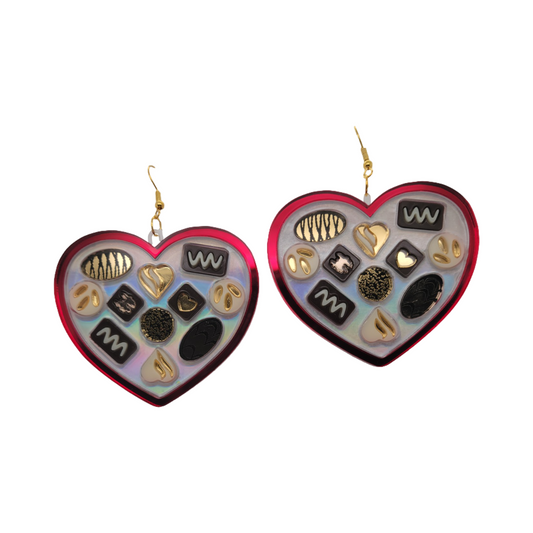 Chocolate Heart Earrings