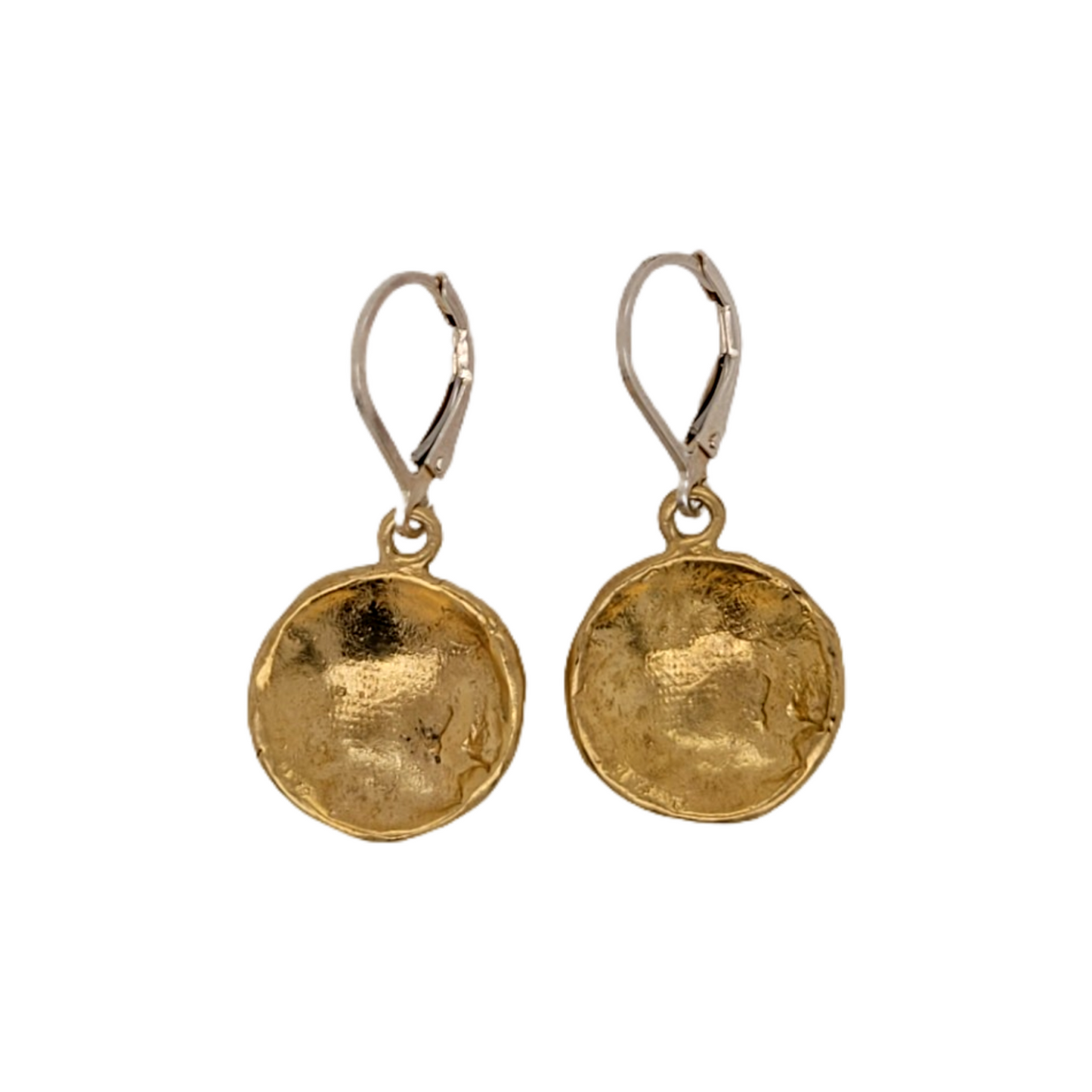 Bronze Coin Earrings