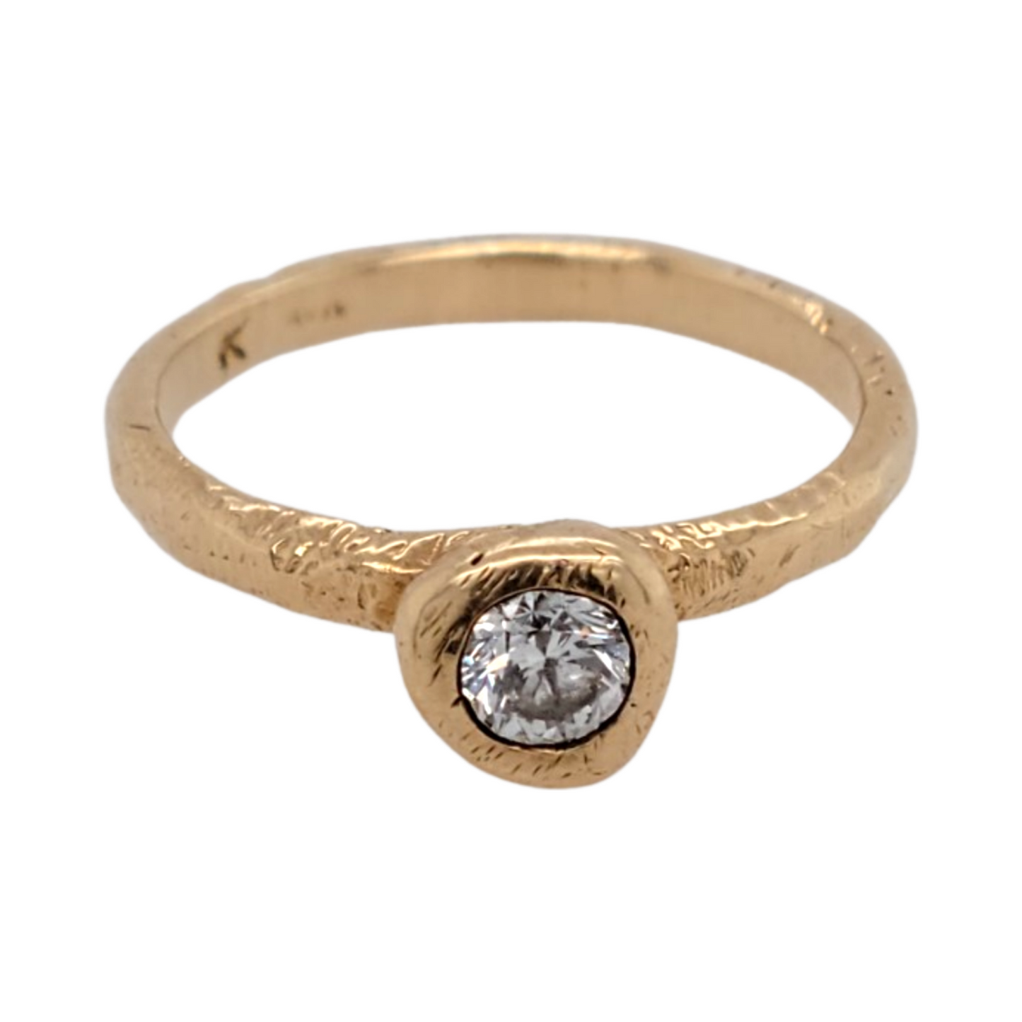 Pebble Solitaire Ring