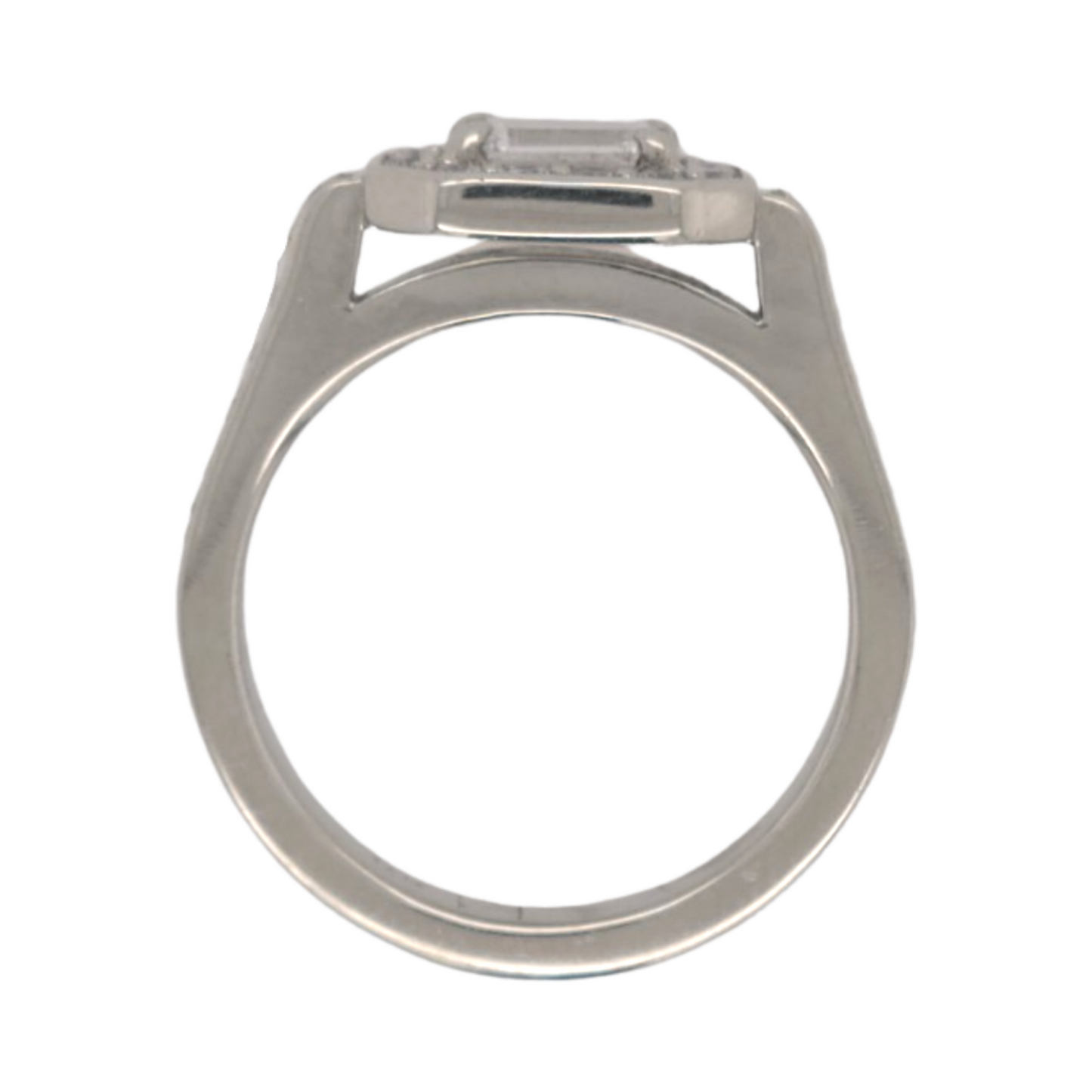Deco Halo Engagement Ring