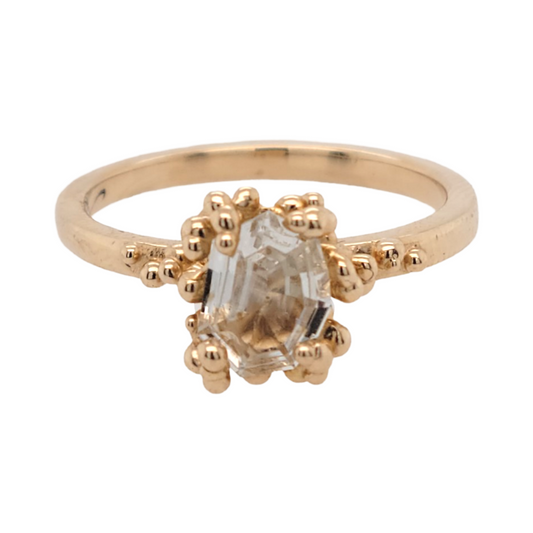 Geo Sapphire Engagement Ring