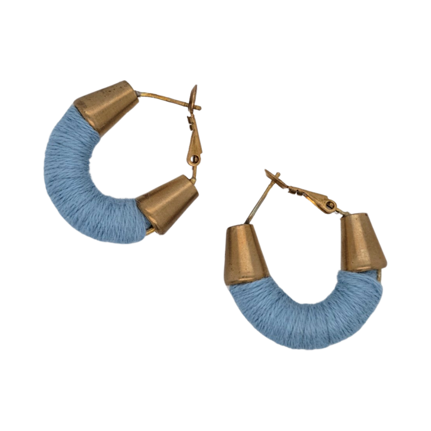 Textile Hoop Earrings