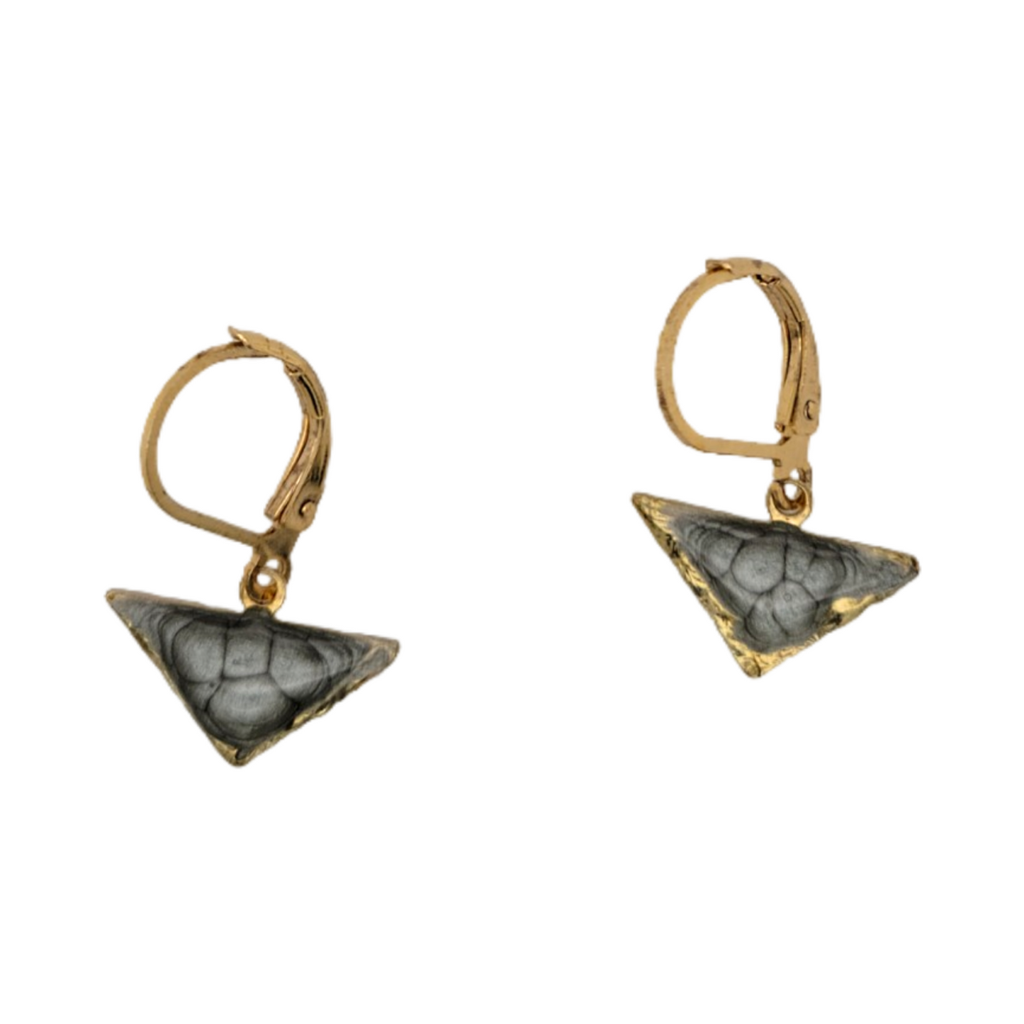 Reticulated Triangle Earrings