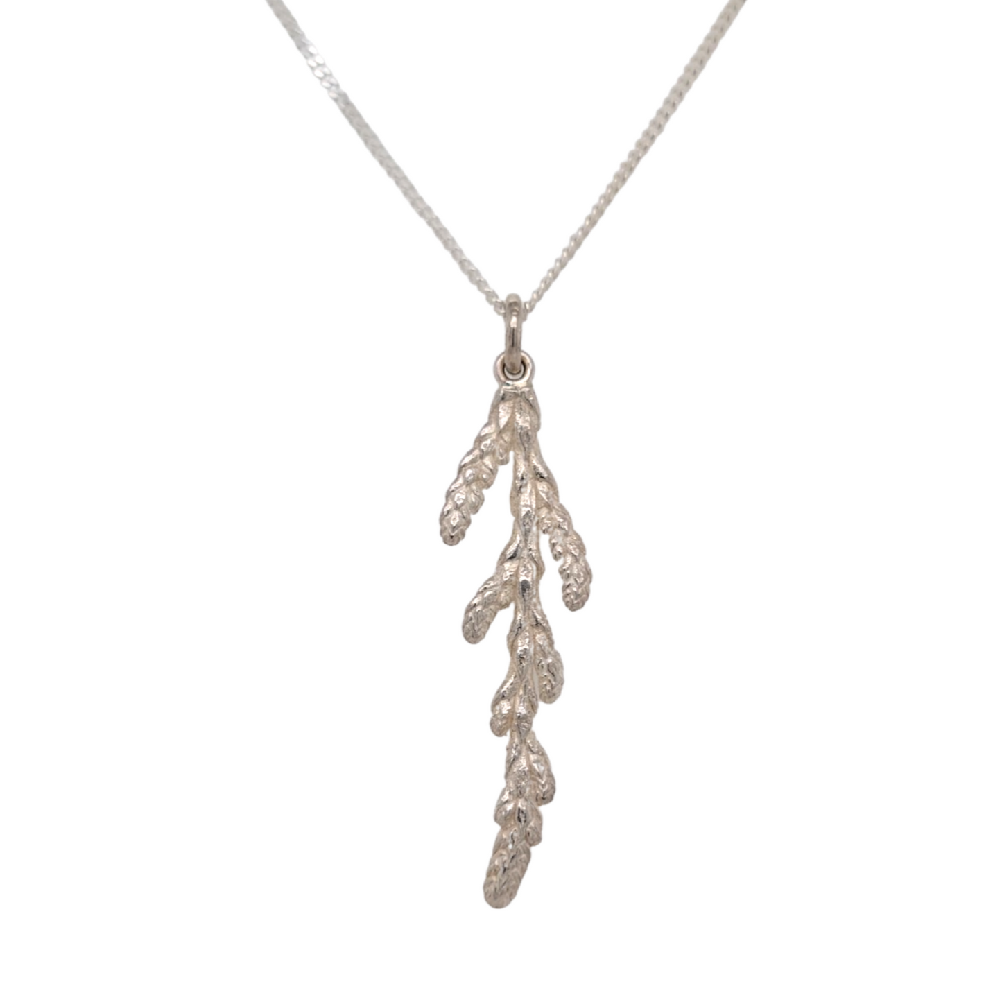 Sterling Silver Cedar Necklace