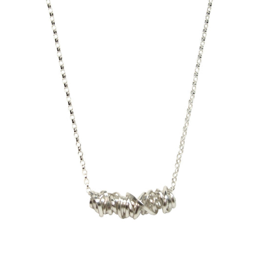 Small Silver Twist Necklace